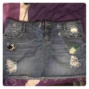 Denim skirt